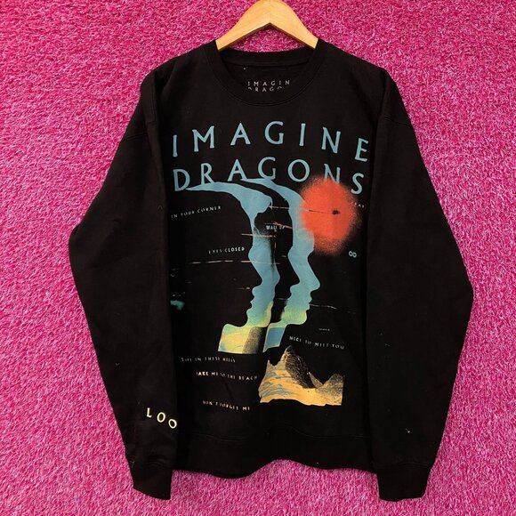 Imagine Dragons Loom World Tour 2024 Crewneck Sweatshirt Large - Picture 1 of 5
